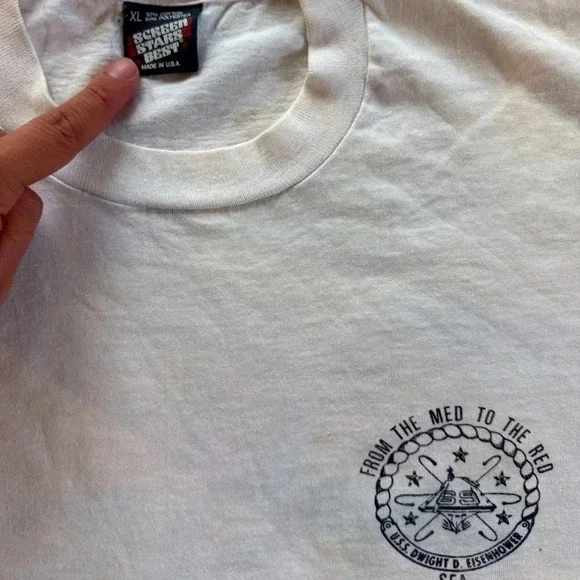 Vintage Dwight D Eisenhower Centennial Cruise T Shirt - Picture 3 of 3